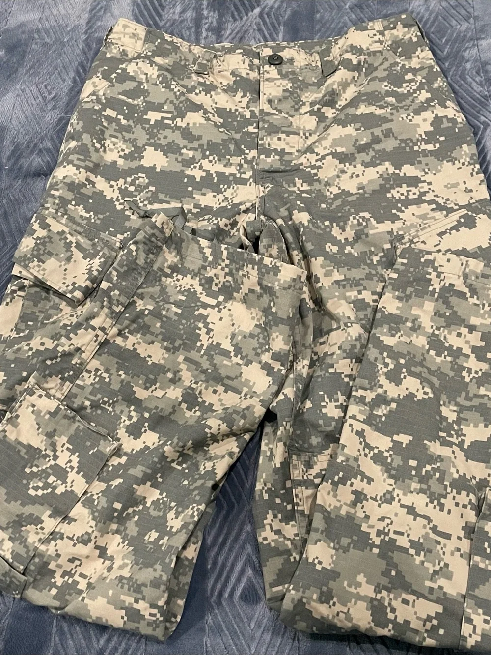 Men's Digital Camo Cargo Pants - Olive/Beige